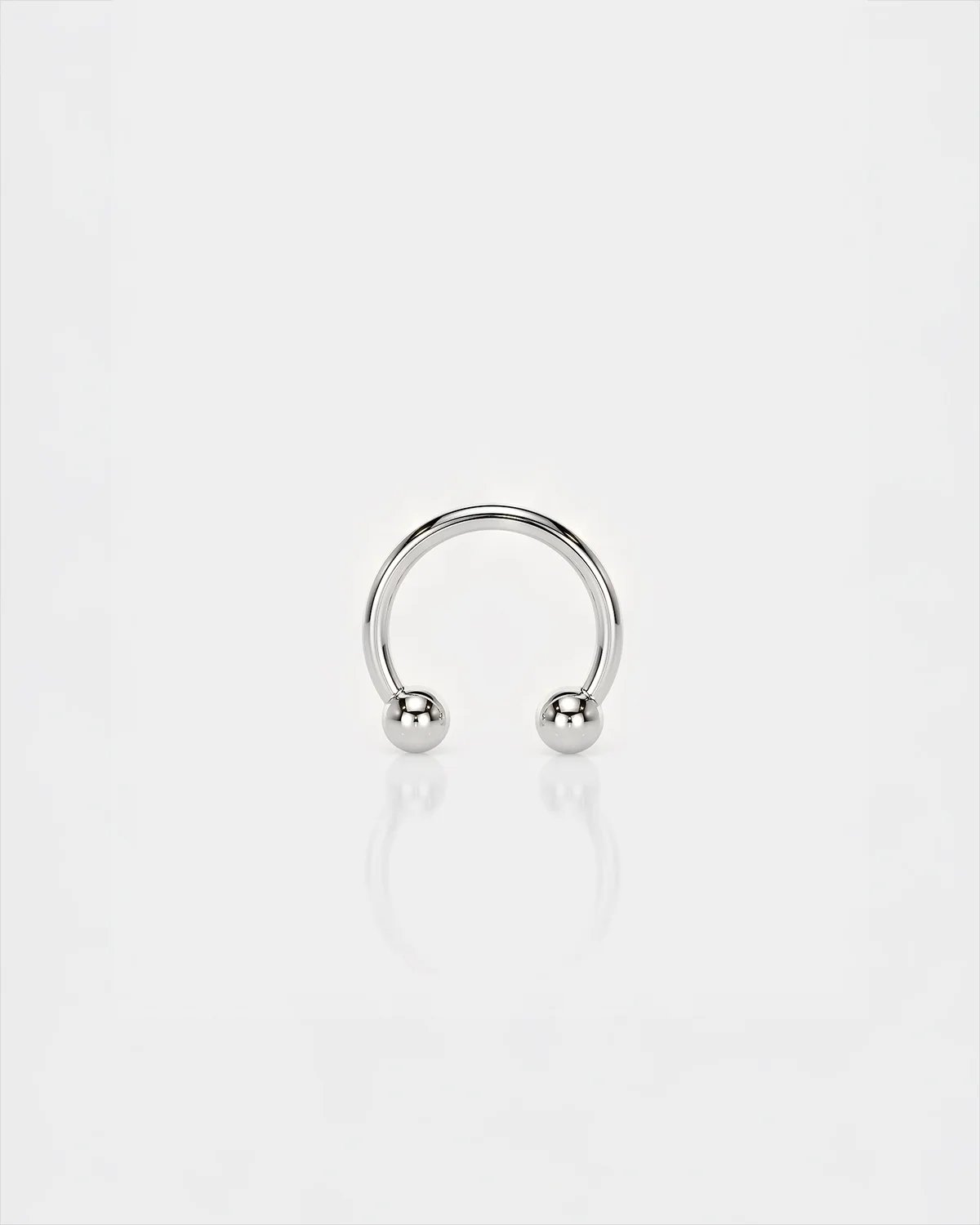 16g internal thread titanium circular barbell